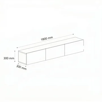 Adilen TV-bänk 180x30x30 cm - Travertin - Möbler - Vardagsrum - Tv-möbler & mediamöbler - Tv-bänkar