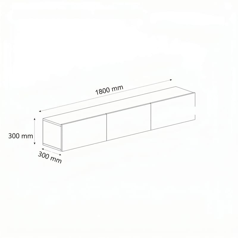 Adilen TV-bänk 180x30x30 cm - Travertin - Möbler - Vardagsrum - Tv-möbler & mediamöbler - Tv-bänkar