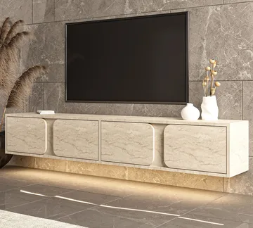 Adilen TV-bänk 180x30x30 cm - Travertin - Möbler - Vardagsrum - Tv-möbler & mediamöbler - Tv-bänkar