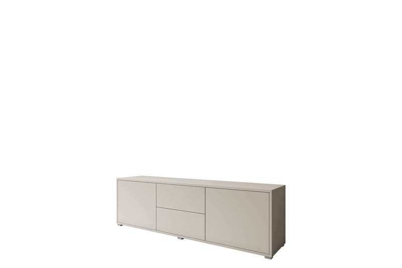 Agawal Golvstående Tv Bänk 141 cm med Förvaring i Målat Trä, Beige