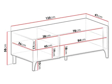 Aggarwal Tv-Bänk 135 cm - Möbler - Vardagsrum - Tv-möbler & mediamöbler - Tv-bänkar
