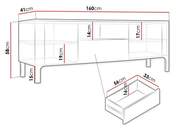 Aggarwal Tv-Bänk 160 cm - Möbler - Vardagsrum - Tv-möbler & mediamöbler - Tv-bänkar