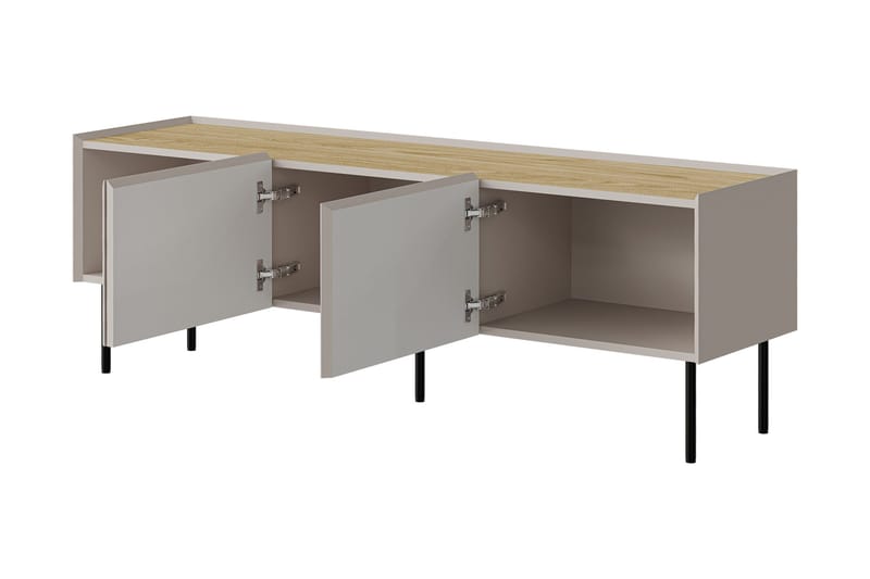 Akie Tv-bänk 150 cm - Beige - Möbler - Vardagsrum - Tv-möbler & mediamöbler - Tv-bänkar