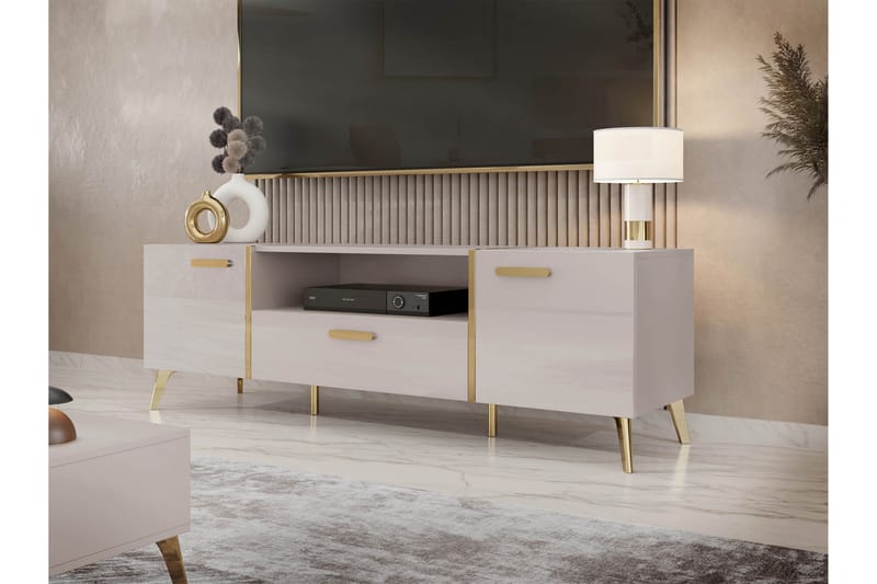 Akihiko Tv-bänk 154 cm - Cashmere - Möbler - Vardagsrum - Tv-möbler & mediamöbler - Tv-bänkar