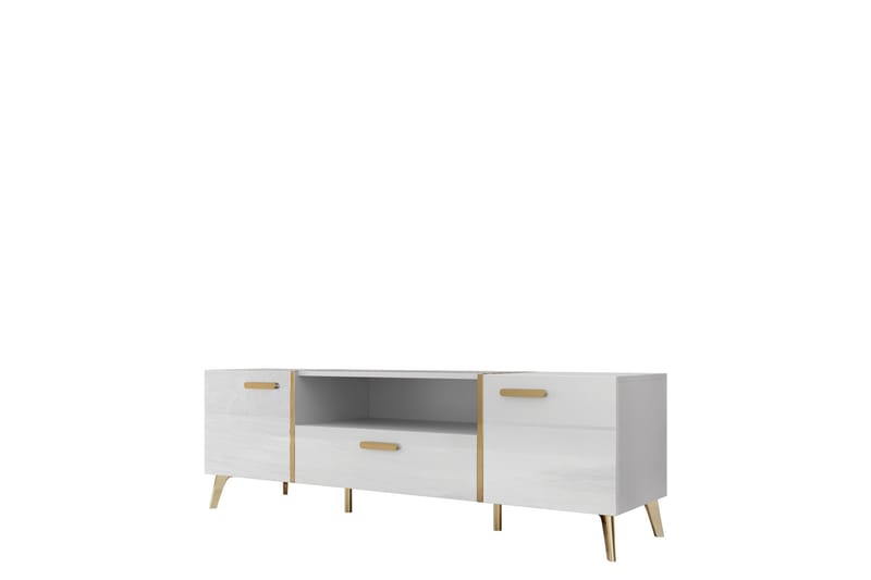 Akihiko Tv-bänk 154 cm - Vit - Möbler - Vardagsrum - Tv-möbler & mediamöbler - Tv-bänkar