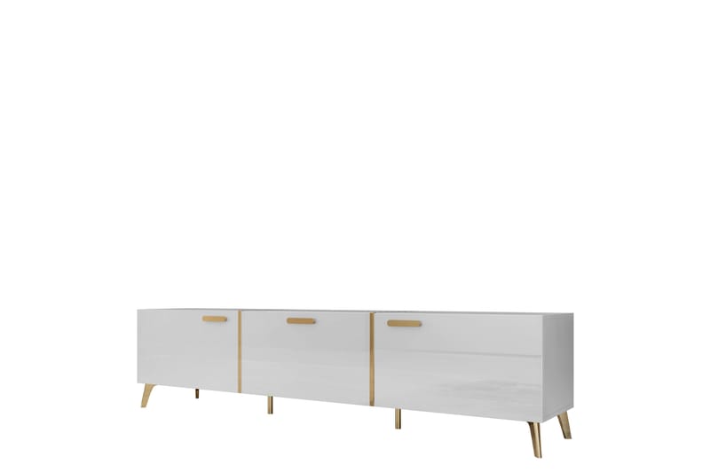 Akihiko Tv-bänk 204 cm - Vit - Möbler - Vardagsrum - Tv-möbler & mediamöbler - Tv-bänkar