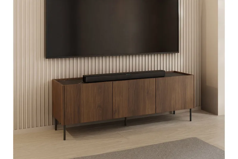 Akihito Tv-bänk 144 cm - Brun - Möbler - Vardagsrum - Tv-möbler & mediamöbler - Tv-bänkar