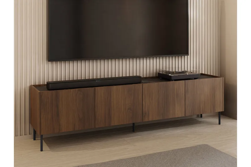 Akihito Tv-bänk 200 cm - Brun - Möbler - Vardagsrum - Tv-möbler & mediamöbler - Tv-bänkar