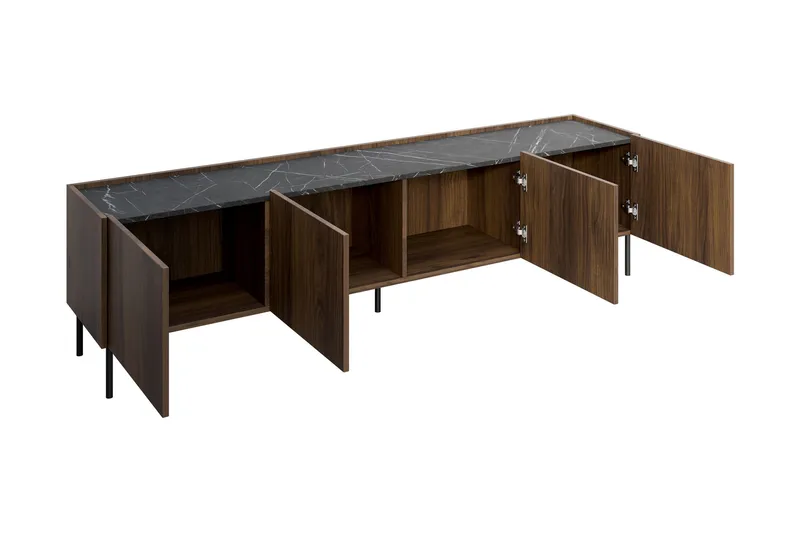 Akihito Tv-bänk 200 cm - Brun - Möbler - Vardagsrum - Tv-möbler & mediamöbler - Tv-bänkar