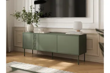 Akiko Golvstående TV Bänk 150 cm med Förvaring i Målat Trä - Grön - Möbler - Vardagsrum - Tv-möbler & mediamöbler - Tv-bänkar
