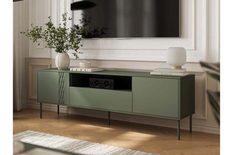 Akiko Tv-bänk 180 cm - Grön - Möbler - Vardagsrum - Tv-möbler & mediamöbler - Tv-bänkar