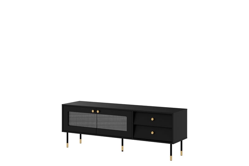 Akilesh Tv-bänk 150 cm - Svart - Möbler - Vardagsrum - Tv-möbler & mediamöbler - Tv-bänkar