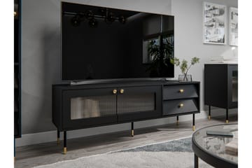 Akilesh Tv-bänk 150 cm - Svart - Möbler - Vardagsrum - Tv-möbler & mediamöbler - Tv-bänkar