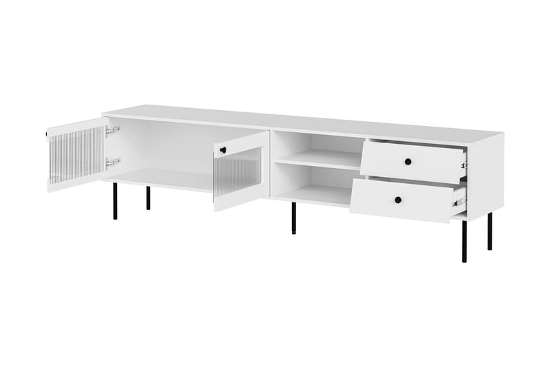 Akilesh Tv-bänk 200 cm - Svart - Möbler - Vardagsrum - Tv-möbler & mediamöbler - Tv-bänkar