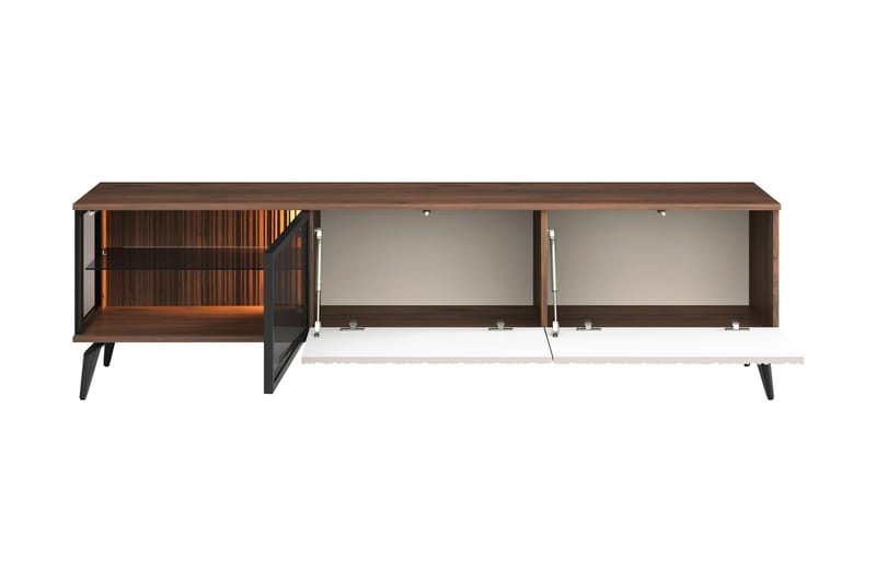 Akinari Tv-bänk 180 cm - Brun/Beige - Möbler - Vardagsrum - Tv-möbler & mediamöbler - Tv-bänkar