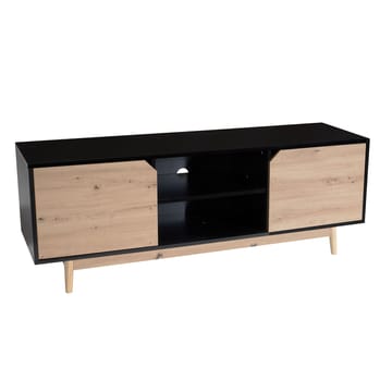 Alaro TV-bänk 150 cm - Svart med ekfärgade fronter/ben - Möbler - Vardagsrum - Tv-möbler & mediamöbler - Tv-bänkar