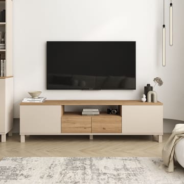 Aldarte TV-bänk 180x49,2x35 cm - Sand och ek - Möbler - Vardagsrum - Tv-möbler & mediamöbler - Tv-bänkar