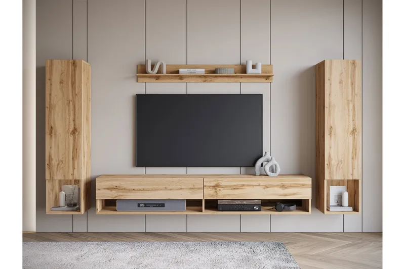 Amadeo Tv-möbelset - Brun - Möbler - Vardagsrum - Tv-möbler & mediamöbler - Tv-möbelset