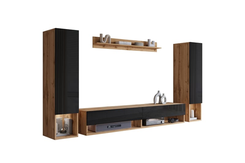 Amadeo Tv-möbelset, Brun