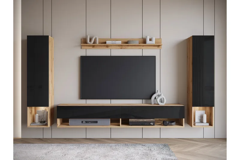 Amadeo Tv-möbelset - Brun - Möbler - Vardagsrum - Tv-möbler & mediamöbler - Tv-möbelset