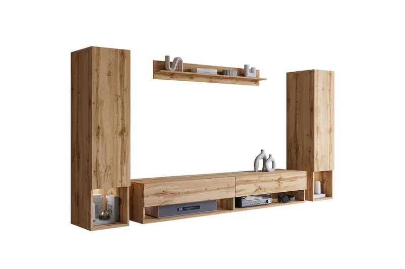 Amadeo Tv-möbelset, Brun