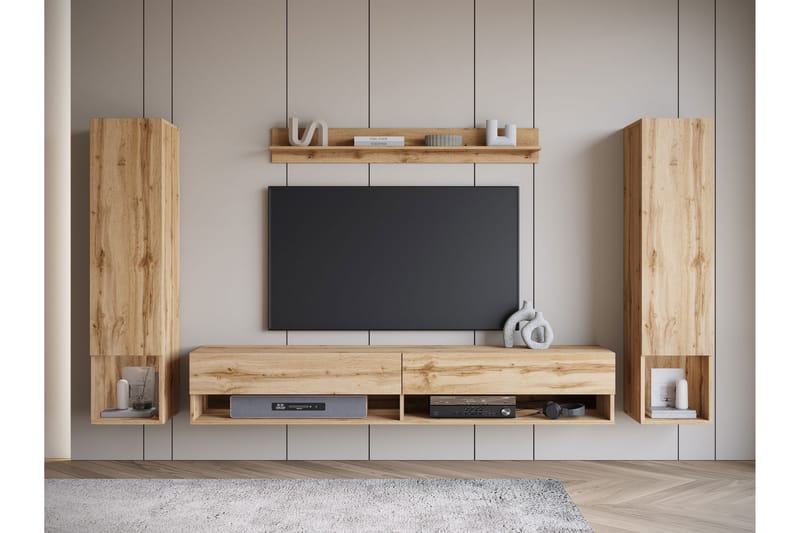 Amadeo Tv-möbelset - Brun - Möbler - Vardagsrum - Tv-möbler & mediamöbler - Tv-möbelset