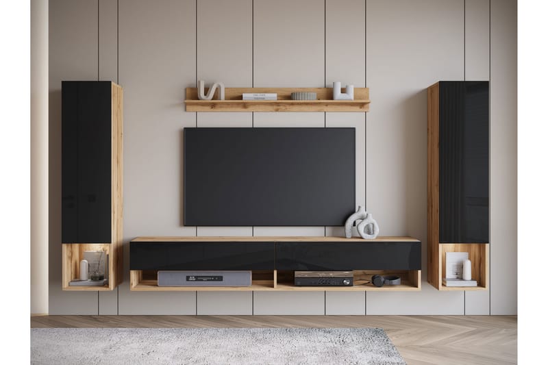 Amadeo Tv-möbelset - Brun - Möbler - Vardagsrum - Tv-möbler & mediamöbler - Tv-möbelset