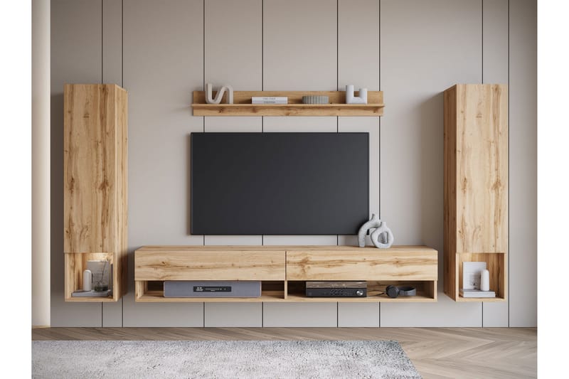 Amadeo Tv-möbelset - Brun - Möbler - Vardagsrum - Tv-möbler & mediamöbler - Tv-möbelset