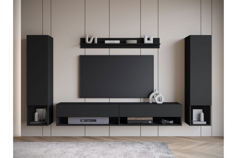 Amadeo Tv-möbelset - Svart - Möbler - Vardagsrum - Tv-möbler & mediamöbler - Tv-möbelset