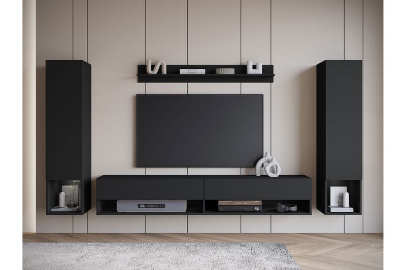 Amadeo Tv-möbelset - Svart - Möbler - Vardagsrum - Tv-möbler & mediamöbler - Tv-möbelset