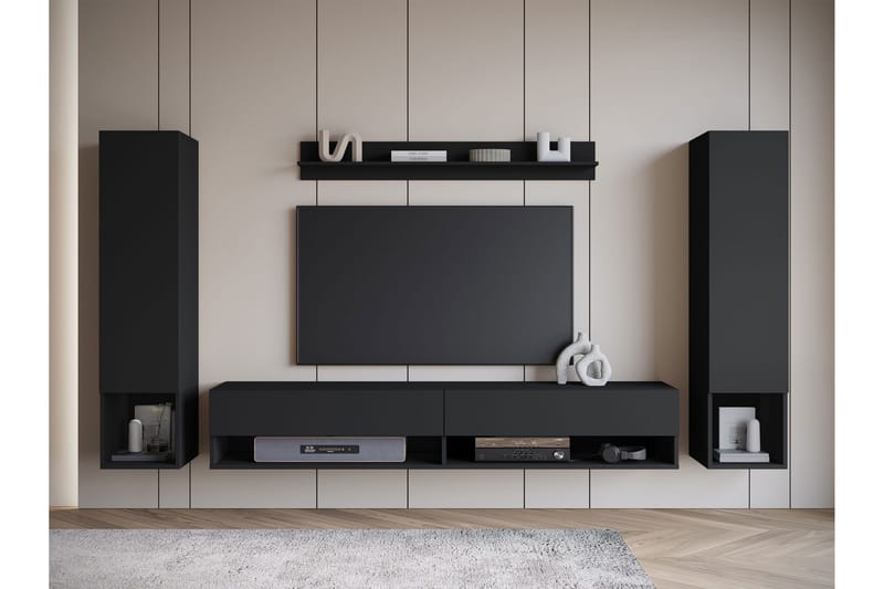 Amadeo Tv-möbelset - Svart - Möbler - Vardagsrum - Tv-möbler & mediamöbler - Tv-möbelset