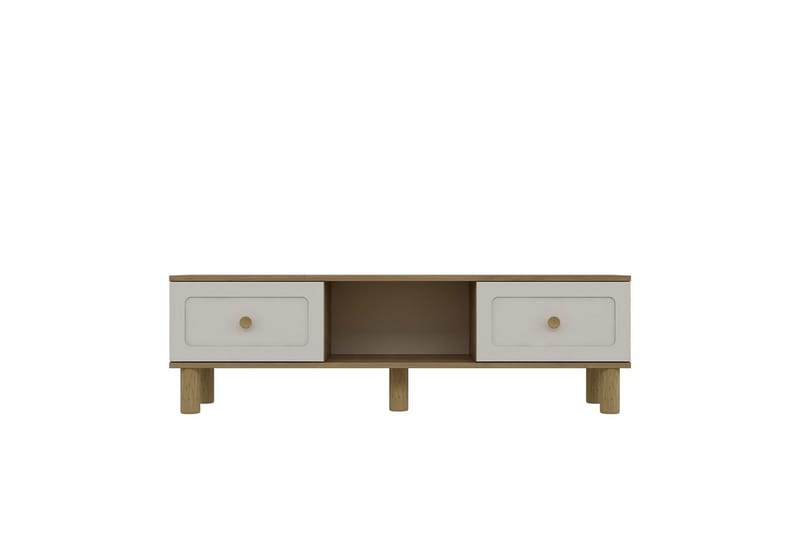 Amarinda Tv-bänk 150 cm - Brun/Vit - Möbler - Vardagsrum - Tv-möbler & mediamöbler - Tv-bänkar