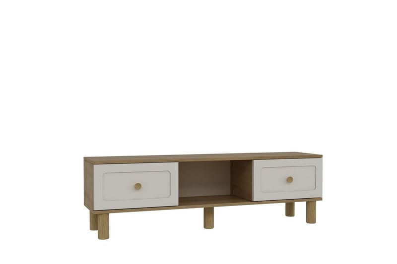 Amarinda Tv-bänk 150 cm - Brun/Vit - Möbler - Vardagsrum - Tv-möbler & mediamöbler - Tv-bänkar