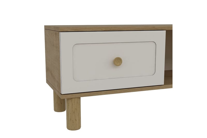 Amarinda Tv-bänk 150 cm - Brun/Vit - Möbler - Vardagsrum - Tv-möbler & mediamöbler - Tv-bänkar