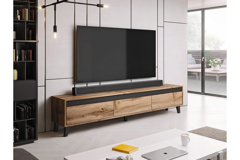 Amshyttan Tv-bänk 185 cm - Brun - Möbler - Vardagsrum - Tv-möbler & mediamöbler - Tv-bänkar