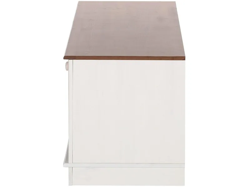 Anita Tv-bänk 137 cm - Vit/honung - Möbler - Vardagsrum - Tv-möbler & mediamöbler - Tv-bänkar