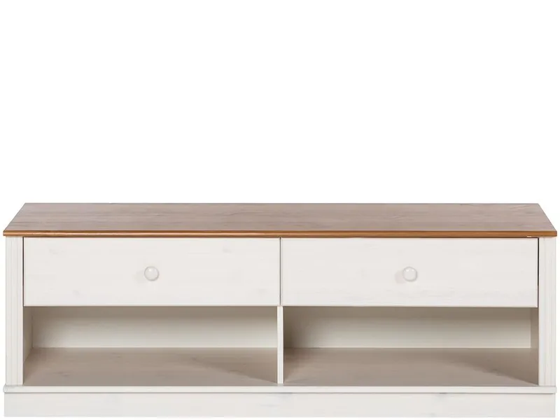 Anita Tv-bänk 137 cm - Vit/honung - Möbler - Vardagsrum - Tv-möbler & mediamöbler - Tv-bänkar
