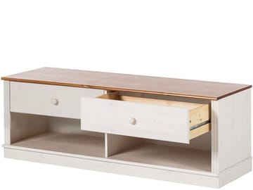 Anita Tv-bänk 137 cm - Vit/honung - Möbler - Vardagsrum - Tv-möbler & mediamöbler - Tv-bänkar