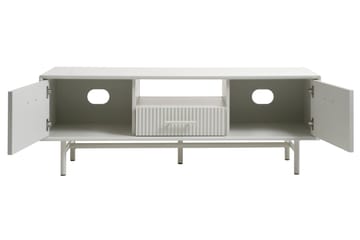 Anthony Golvstående Tv Bänk 140 cm med Förvaring i Målat Trä - Benvit - Möbler - Vardagsrum - Tv-möbler & mediamöbler - Tv-bänkar