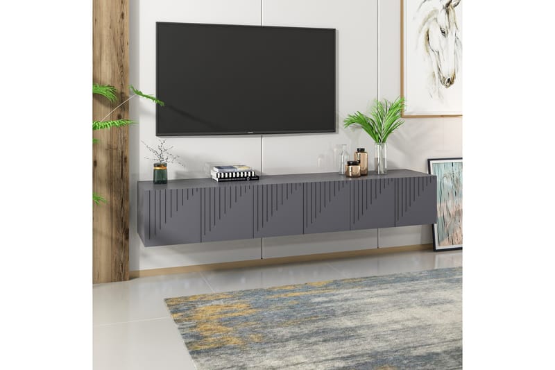 ARTEMIS Tv-bänk 180x37 cm Svart - Tv-bänkar