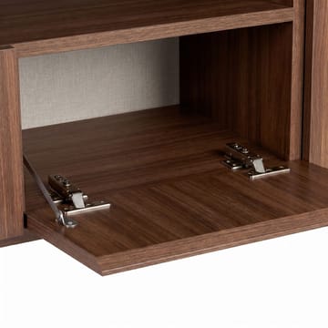 Arvold TV-bänk 160x50x35 cm - Milano Walnut och svart - Möbler - Vardagsrum - Tv-möbler & mediamöbler - Tv-bänkar