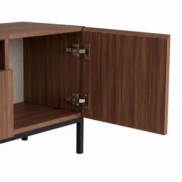 Arvold TV-bänk 160x50x35 cm - Milano Walnut och svart - Möbler - Vardagsrum - Tv-möbler & mediamöbler - Tv-bänkar