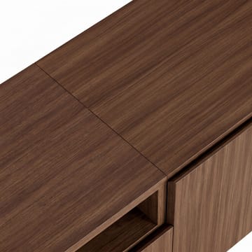 Arvold TV-bänk 160x50x35 cm - Milano Walnut och svart - Möbler - Vardagsrum - Tv-möbler & mediamöbler - Tv-bänkar