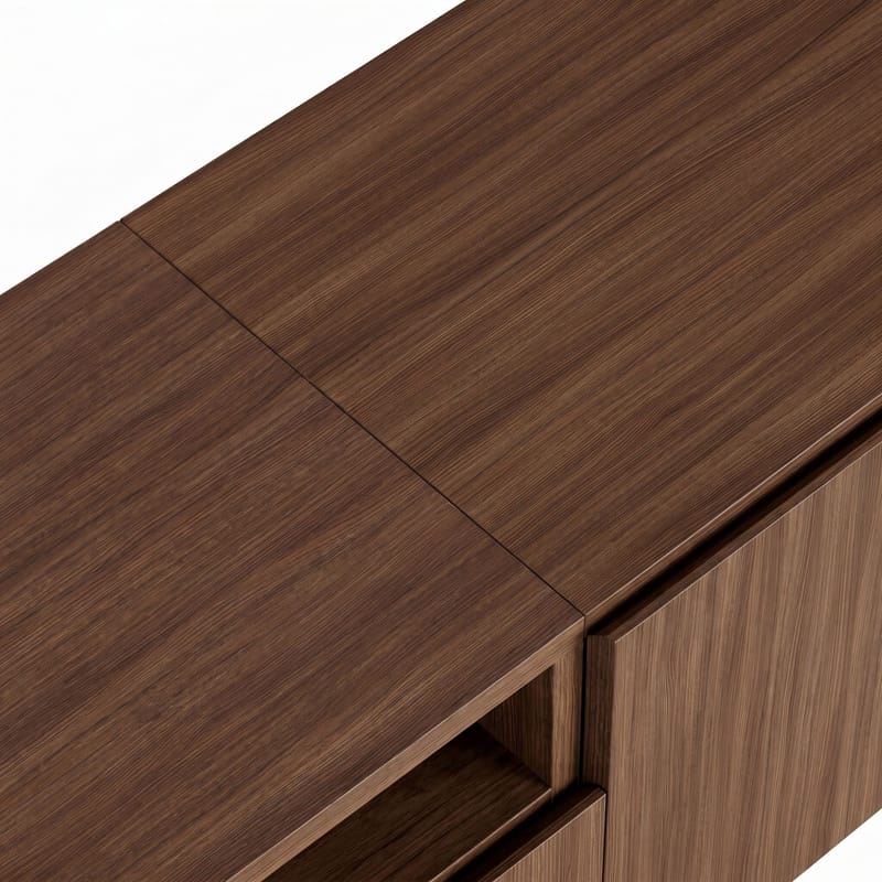 Arvold TV-bänk 160x50x35 cm - Milano Walnut och svart - Möbler - Vardagsrum - Tv-möbler & mediamöbler - Tv-bänkar