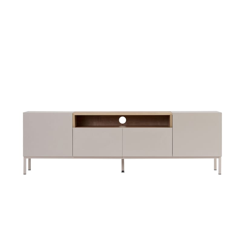 Arvold TV-bänk 160x50x35 cm - Sandstone och Sapphire Oak - Möbler - Vardagsrum - Tv-möbler & mediamöbler - Tv-bänkar