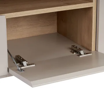 Arvold TV-bänk 160x50x35 cm - Sandstone och Sapphire Oak - Möbler - Vardagsrum - Tv-möbler & mediamöbler - Tv-bänkar