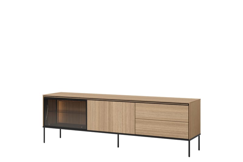 Basici Tv-bänk 197x41 cm - Grå/Grön - Möbler - Vardagsrum - Tv-möbler & mediamöbler - Tv-bänkar