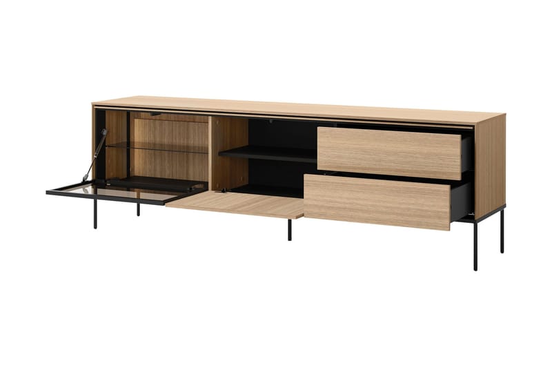 Basici Tv-bänk 197x41 cm - Grå/Grön - Möbler - Vardagsrum - Tv-möbler & mediamöbler - Tv-bänkar