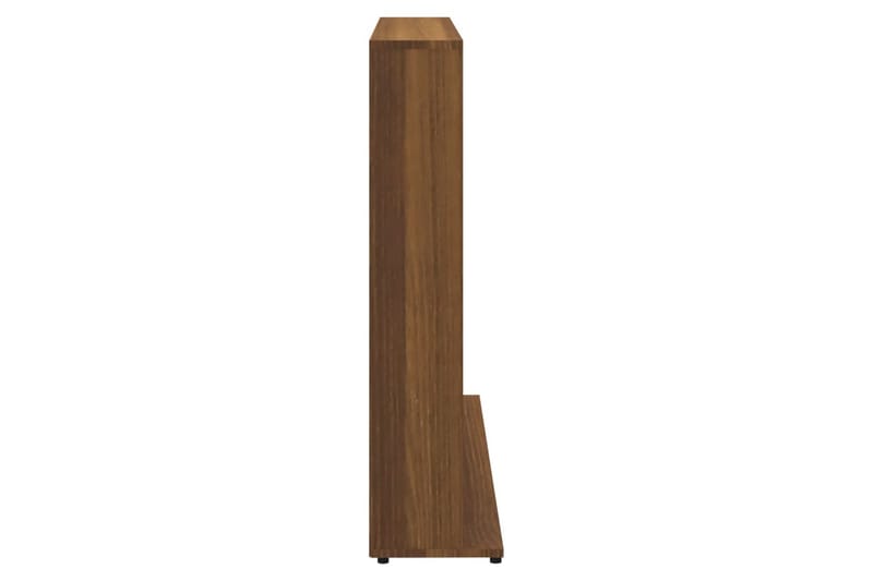 beBasic CD-hylla rökfärgad Brun ek 102x23x89,5 cm konstruerat trä - Möbler - Vardagsrum - Tv-möbler & mediamöbler - CD hyllor & DVD hyllor