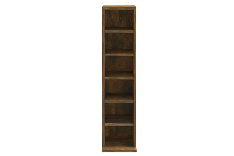 beBasic CD-hylla rökfärgad ek 21x20x88 cm konstruerat trä - Möbler - Vardagsrum - Tv-möbler & mediamöbler - CD hyllor & DVD hyllor